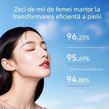 Masajer ocular cu microcurent pentru anti-îmbătrânire și reducerea liniilor fine și a ridurilor din zona ochilor; terapie cu lumină infraroșie și colorată; pentru uz casnic; portabil; alimentat prin cablu
