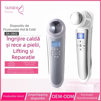 Masaj facial cu rejuvenare cu fotoni, infraroșu, ultrasonic și terapie cu ioni – dispozitiv de înfrumusețare portabil pentru uz casnic