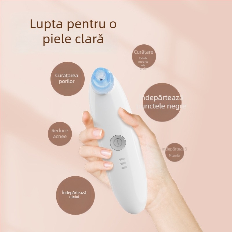 HF-001 dispozitiv ultrasonic pentru eliminarea punctelor negre, 3 trepte de viteză, carcasă ABS+PS