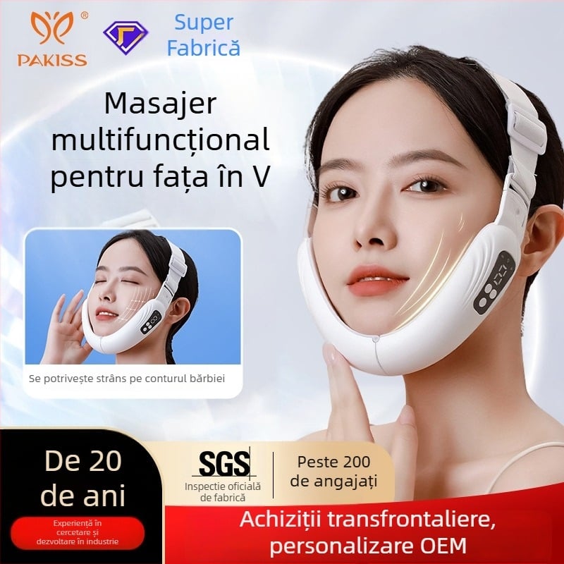 Hy58 Dispozitiv microcurent pentru slăbire facială, tip mască, linie V, Carcasă ABS, Certificat CE RoHS FCC