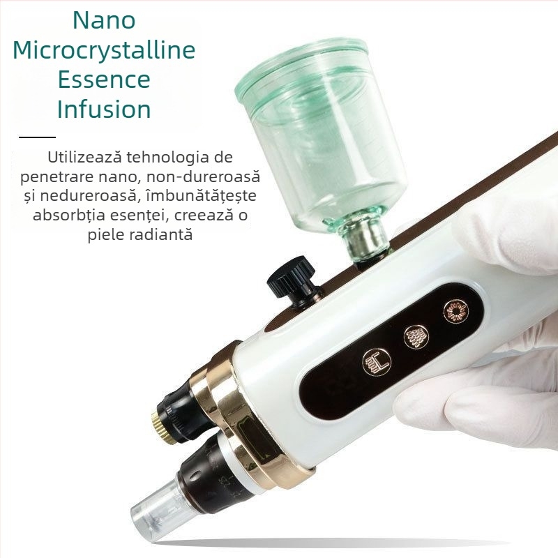 Guangmei Dispozitiv Facial pentru Hidratare și Luminare, Portabil, IPX8 Rezistent la Apă, Baterie Încorporată 800-1000 mAh