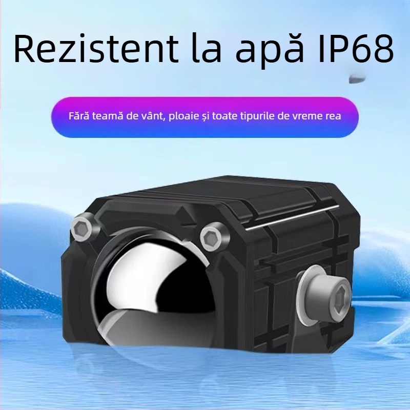 Spot pentru motocicletă Demon Eye, far LED, lentilă laser, IP67 impermeabil, 6000 lm, 30 W, 9-80 V