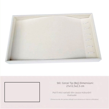 Raft de bijuterii, ABS corp, husă velur, tehnică de îmbinare, stil artistic