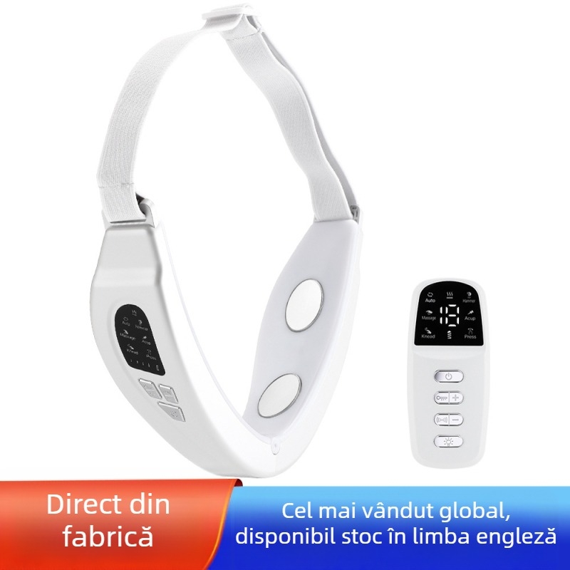 Dispozitiv facial EMS HailiCare S1 cu microcurent și tehnologie V-Face, masaj și compresie caldă