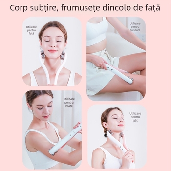 Dispozitiv multifuncțional electric pentru față – lifting și fermitate, dispozitiv cu role pentru subțierea dublului bărbie, model LH, carcasă ABS, certificări CE/ROHS/FCC, eliminarea ridurilor