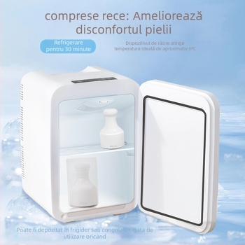 Dispozitiv de compresie cu gheață pentru micșorarea porilor, instrument facial portabil, IPX-2 rezistent la apă, după expunerea la soare.
