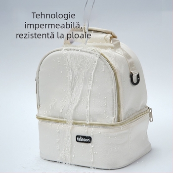 Geantă de stocare a laptelui matern cu refrigerare, rucsac pentru mamă și copil, Oxford țesătură, căptușeală poliester