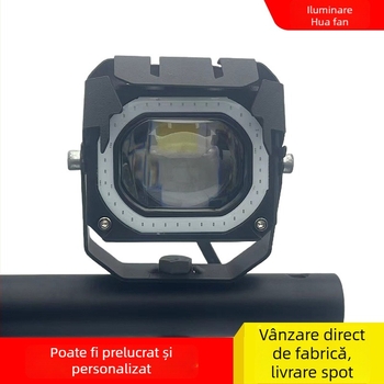 Proiector pentru motocicletă – lampă auxiliară externă, aluminiu, 12W, 9-80V, IP67, LED 3570
