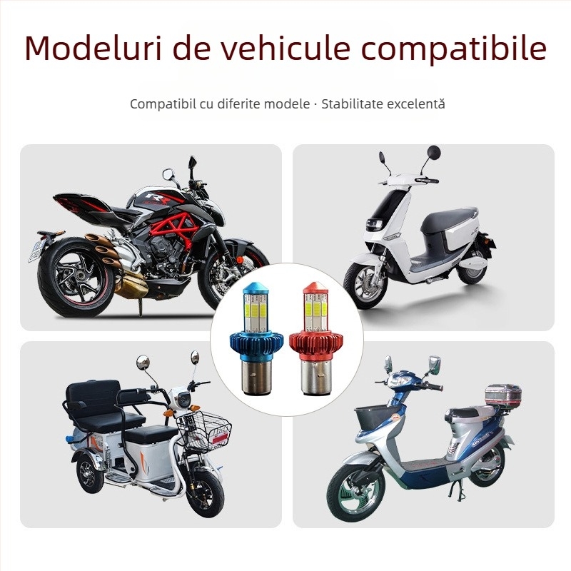 Far LED pentru motocicletă, carcasă din aluminiu, lampă hexagonală cu lentilă, 9-85V, 12W, protecție înaltă
