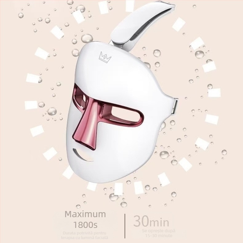 Mască de înfrumusețare cu terapie cu fotoni pentru rejuvenarea pielii, estomparea ridurilor și ameliorarea acneei; încărcare; nivel 1