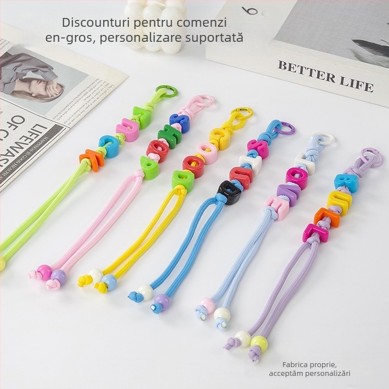 Șnur pentru telefon mobil – lucrat manual, poliester, cataramă metalică, unisex, personalizabil (poliester; lucrat manual; cataramă metalică; unisex; personalizabil)