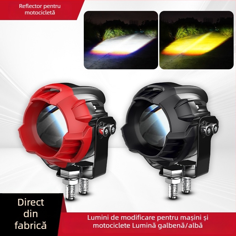 Waterbird proiector pentru motocicletă LED pentru ceață și iluminare auxiliară, impermeabil