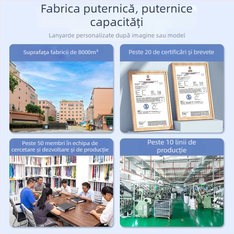 Lanyard pentru telefonul mobil, poliester, serigrafie prin silkscreen, cataramă din plastic, posibilitatea imprimării logo-ului.