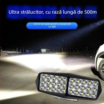 Far LED auto 12-80V, rezistent la apă, universal pentru mașini, camioane și motociclete
