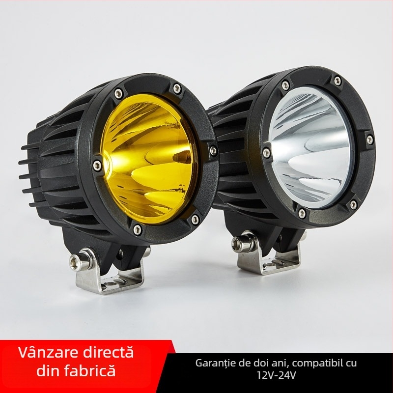 Spotlight LED pentru mașină și motocicletă, 12V, 50W, LED7070, 3218 lm, IP68