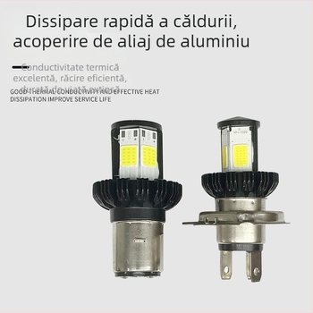 Far COB LED pentru motocicletă, 15W, 9-80V, 1A, 10000h