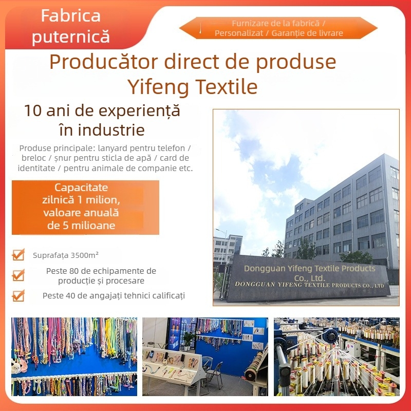 Lanyard pentru telefonul mobil – reglabil, cu clips crossbody detașabil, catarama metalică, sfoară poliester, pandant metalic