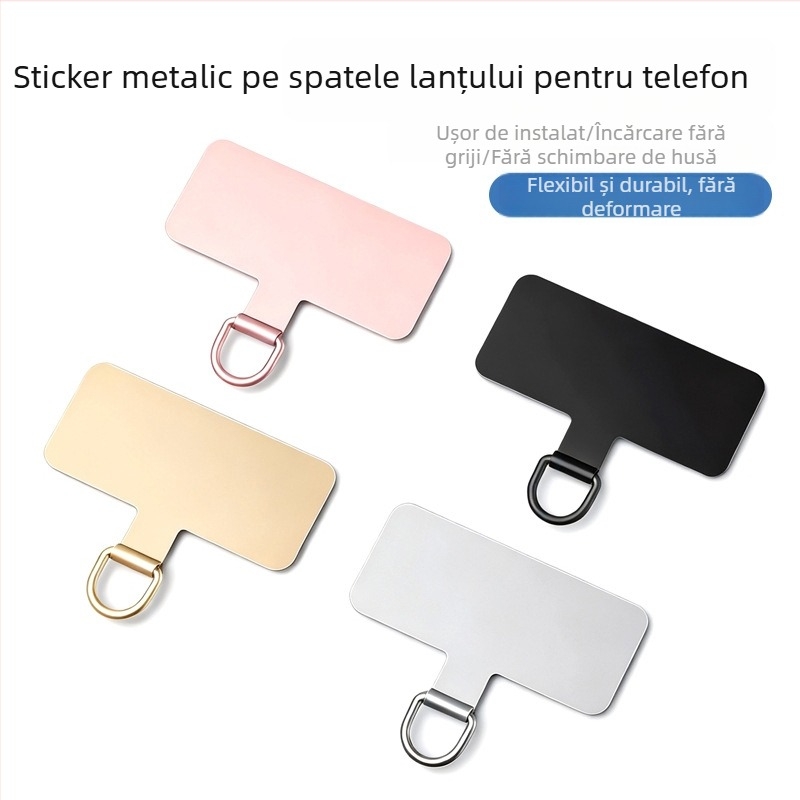 Pandant pentru telefon din aliaj cu placare electrolitică, formă geometrică, unisex, decorativ