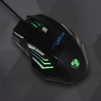 Mouse gaming cu cablu G06 — 1600 DPI, USB, 5 butoane, ergonomic