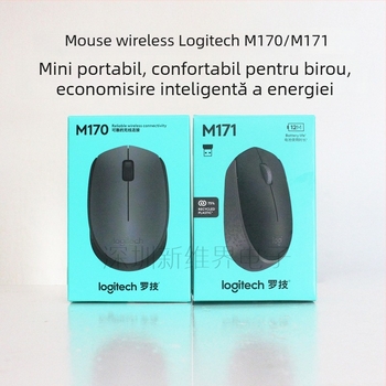 Logitech M170/M171, mouse wireless cu economisire a energiei, USB, 2.4GHz, 1000dpi, 3 butoane
