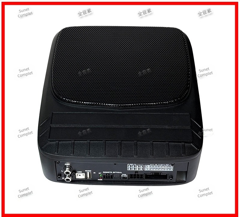 Amplificator auto DSP cu subwoofer integrat și șasiu din aliaj de aluminiu, greutate 2.95, tensiune 10-16V, SNR > 102 dB