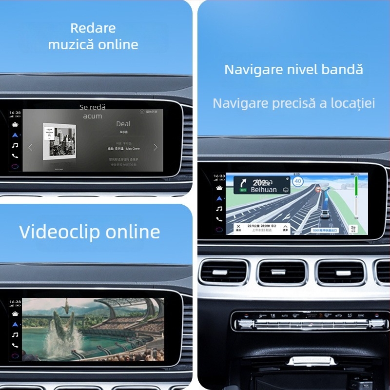 Adaptor CarPlay wireless cu integrare HiCar (Model Y3+, Marca Junfu, 5.0V, 0.25W)