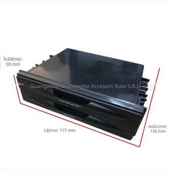 Ramă CD pentru audio auto cu sertar de depozitare, design cu două niveluri sau un nivel