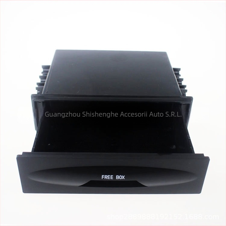 Ramă CD pentru audio auto cu sertar de depozitare, design cu două niveluri sau un nivel