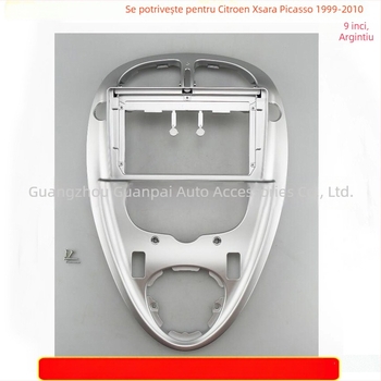 Ramă centrală de navigație pentru Citroen Xsara Picasso (1999–2010) cu ecran Android mare - Material: plastic; Greutate: 1000 g; Tensiune: 12 V; Brand: Peakness.