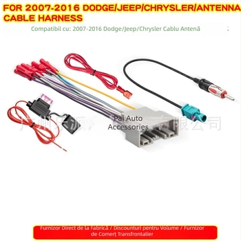 Peak GB-102B conector cablu 2-DIN pentru rama audio Jeep, oțel inoxidabil, 12V, 80 g