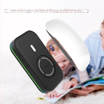 Mouse trackball cablat USB, 1000dpi, 3 butoane, cablu 1,5 m, funcție mișcare automată anti-sleep