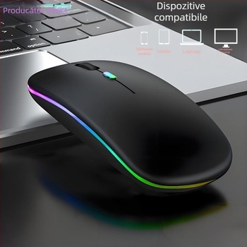 Mouse optic fără fir M512C, 4 butoane, 1600 DPI, 2.4G + Bluetooth, Plug-and-Play