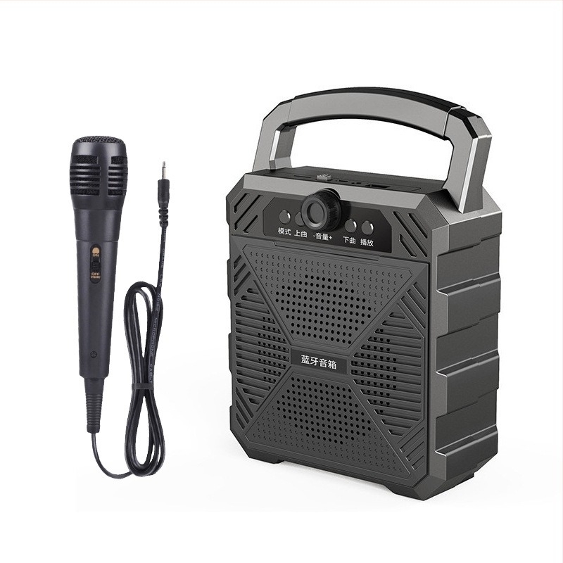 Boxă Bluetooth fără fir, cu Bluetooth 5.0, putere 5W, răspuns în frecvență 100 Hz–20 kHz, raport semnal-zgomot ≥75 dB, baterie detașabilă 1000–1200 mAh.