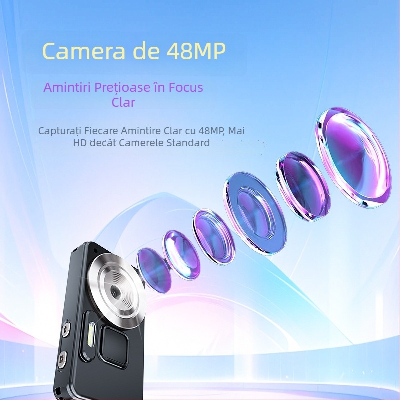 Cameră digitală A56, 1080P, Fără zoom optic, Stocare TF, Lansare 2024