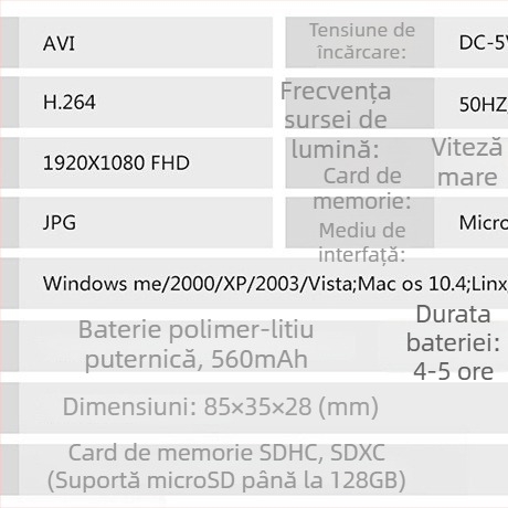 Cameră profesională cu zoom optic 10x, senzor CCD, ecran LCD de 1,5 inch, stabilizare electronică a imaginii