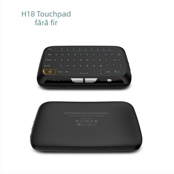 H18 Tastatură mini cu Air Mouse fără fir (2.4G, USB, 1600 DPI, rază de 20 m, 0,22 kg)