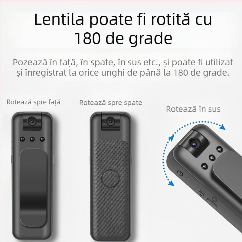 Cameră de corp pentru poliție cu senzor 3CCD, înregistrare video 720p, ecran LCD de 1,5 inch, stocare microSD