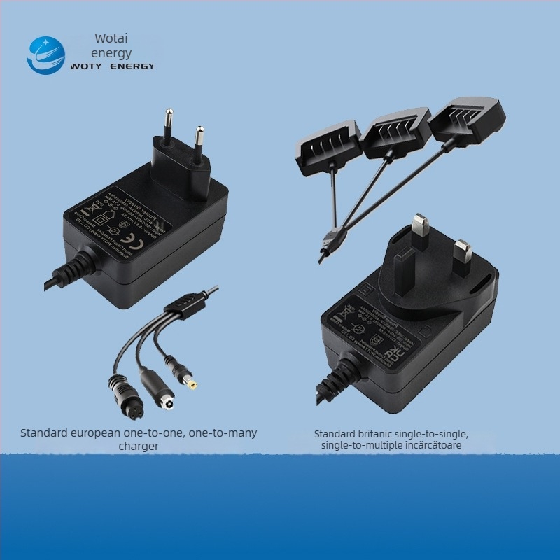 Încărcător, certificat ETL/PSE/CE, Wotai WEC-26W, intrare 100-240V, ieșire DC 8.4-42V/0.1-2A, cablu 1m, încărcare directă