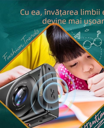 Cameră foto 4K portabilă, multifuncțională, C1 pentru studenți – stocare TF, ecran LCD 2.8 inchi, filtru și fotografiere în rafală