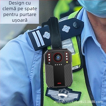 Cameră de corp pentru poliție, 4K, portabilă, rezistentă la explozii, baterie cu durată mare, vedere de noapte, înregistrare infraroșu