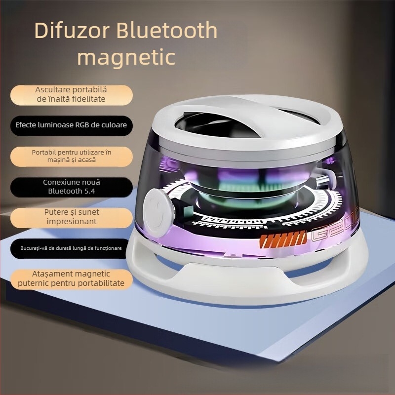 Difuzor portabil mini Bluetooth G200 cu subwoofer, conexiune Bluetooth, 60 Hz–15 kHz, SNR ≥70 dB, IPX5, baterie încorporată 800–1000 mAh