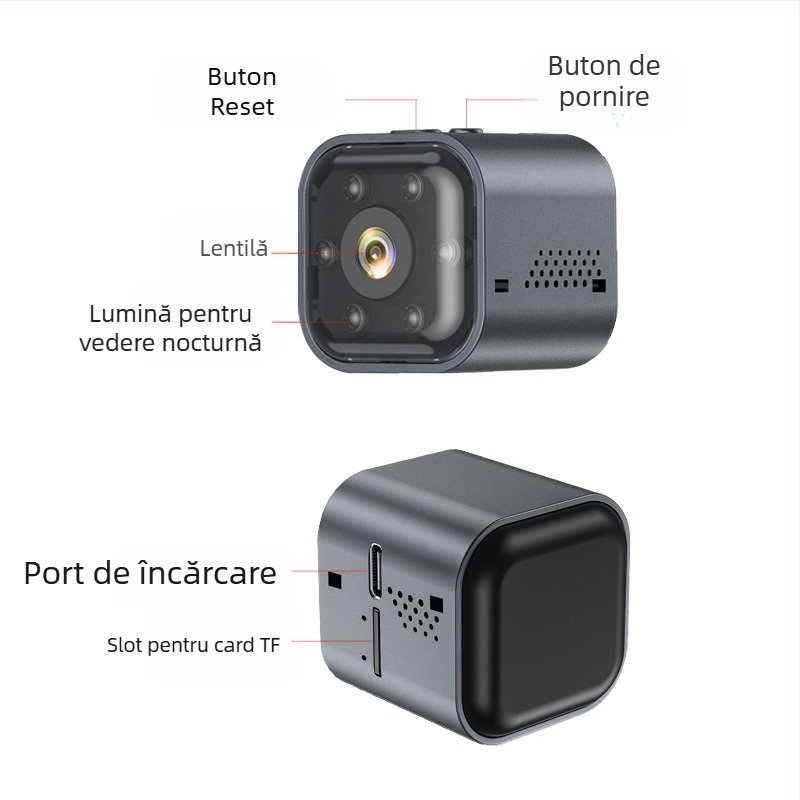 AS03 cameră inteligentă Wi-Fi cu consum redus, 1080p, vizionare nocturnă, stocare TF card, standby până la 30 zile