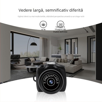 Mini cameră pentru înregistrare video și fotografii, model Y2000, stocare pe card TF, senzor până la 1 MP, caroserie din plastic, autonomie baterie 3-5 ore