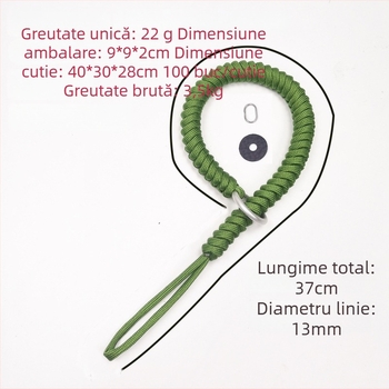 Curea de încheietură pentru cameră din sfoară de nylon TD6620, universală, lungime reglabilă, capacitate de încărcare 10 kg