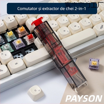 Unealtă duală pentru extragerea axului și a tastelor la tastaturi mecanice