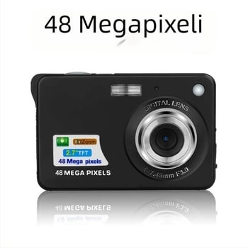 Cameră HD, model I5-156, senzor CMOS 16 MP, zoom optic 10x, ecran LCD de 2,7 inchi, înregistrare 1080p, nouă