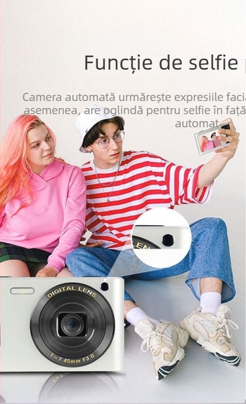 4K cameră macro digitală cu LCD, stocare SD, model C8, înregistrare video, fotografiere în rafală