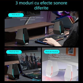 Edifier G1500 Difuzoare Bluetooth pentru desktop PC (2 canale stereo, Bluetooth 5.3, 2 difuzoare)