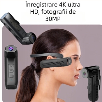 Cameră de acțiune pentru cască cu Wi-Fi, senzor CMOS, 1080p, stabilizare dublă, stocare MicroSD
