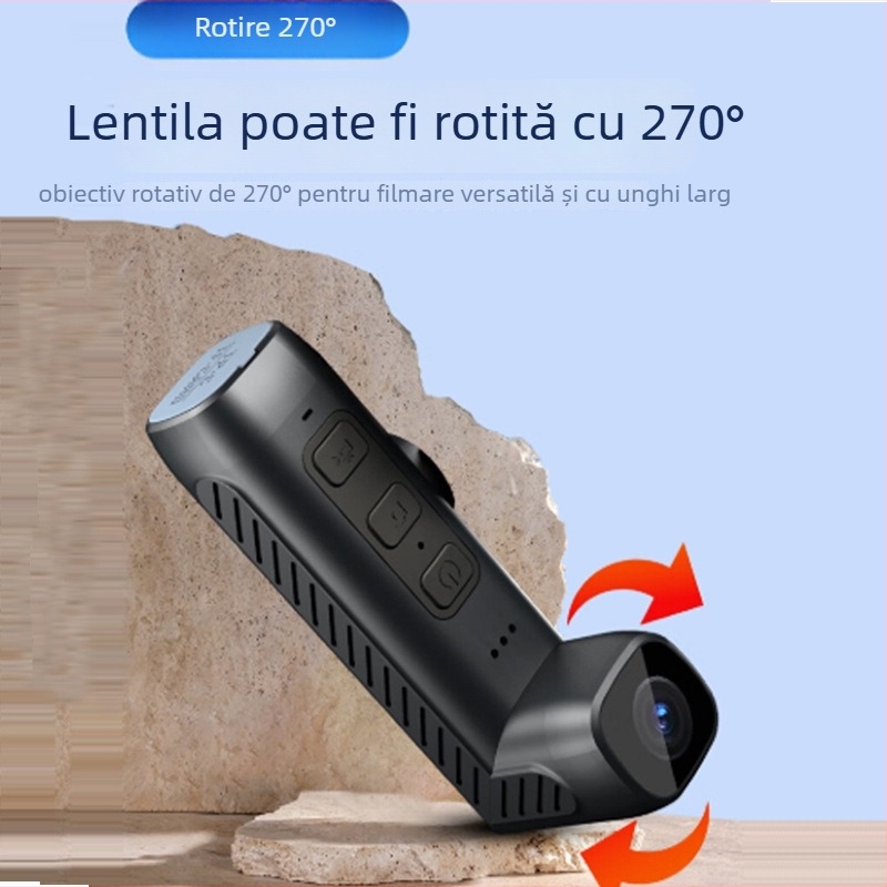 Cameră de acțiune pentru cască cu Wi-Fi, senzor CMOS, 1080p, stabilizare dublă, stocare MicroSD